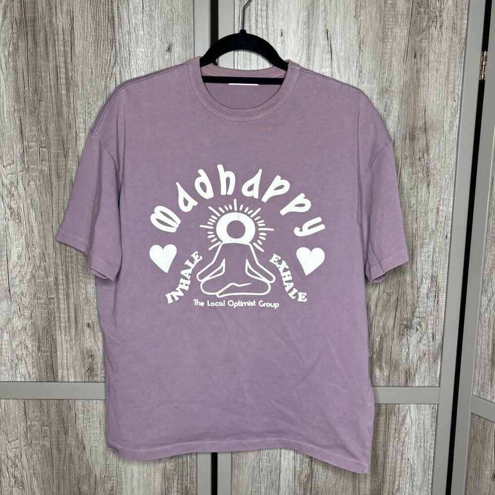Madhappy T Shirt Heavyweight Inhale Exhale Short Sleeves Streetwear Size S